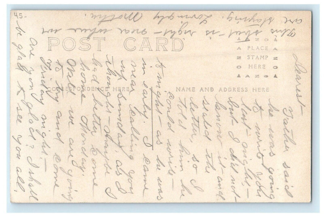 c1910's View Of Henry Street Bellows Falls Vermont VT RPPC Photo Postcard