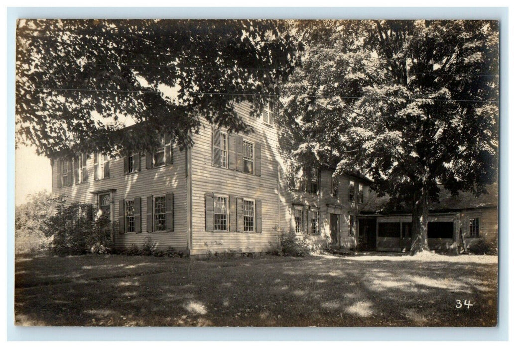 c1920's Hawkes House Wapping Old Deerfield Massachusetts MA RPPC Photo Postcard