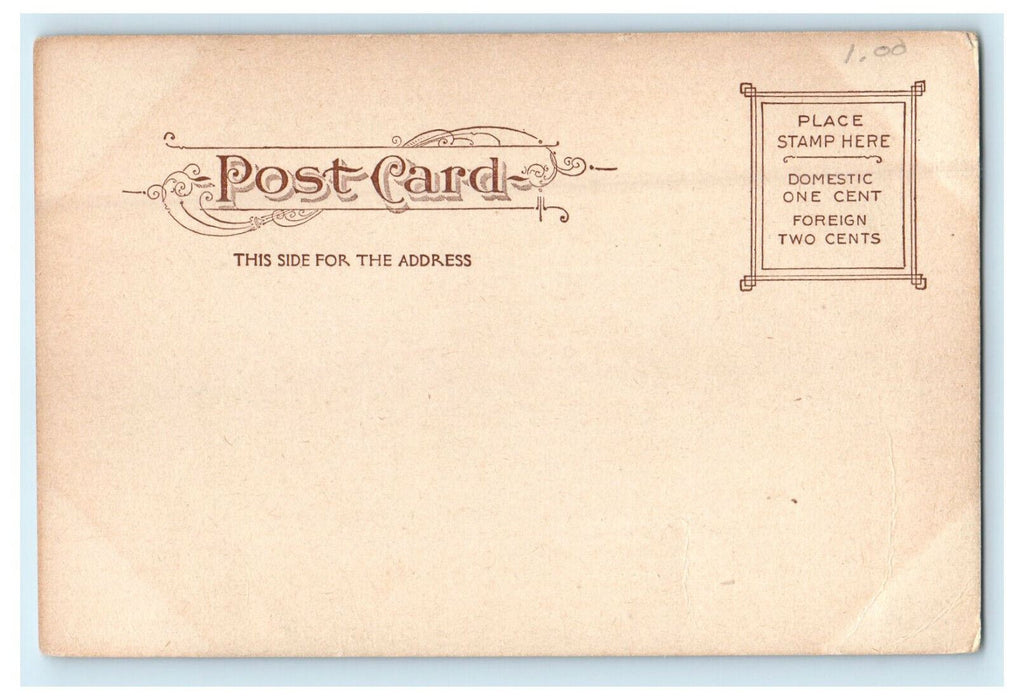 c1905s Central High School, Springfield Massachusetts MA Unposted Postcard