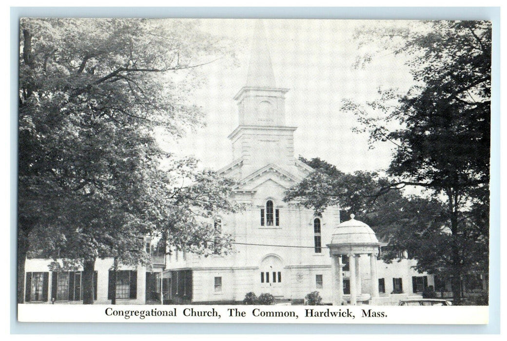 The Common Congregational Church Hardwick Massachusetts MA Unposted Postcard