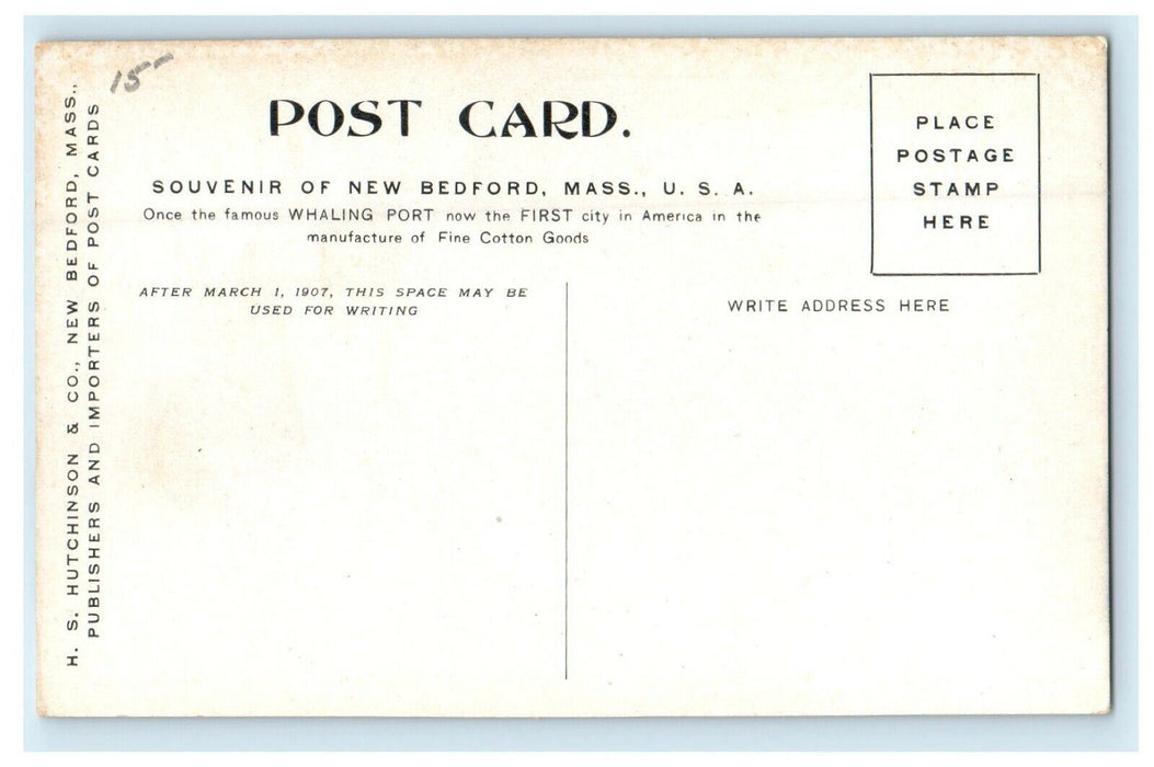 1911 New Bedford Institution for Savings New Bedford, Massachusetts MA Postcard