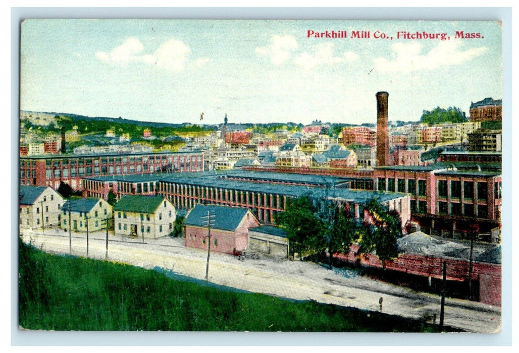 1922 Parkhill Mill Co Fitchburg Massachusetts MA Posted Postcard