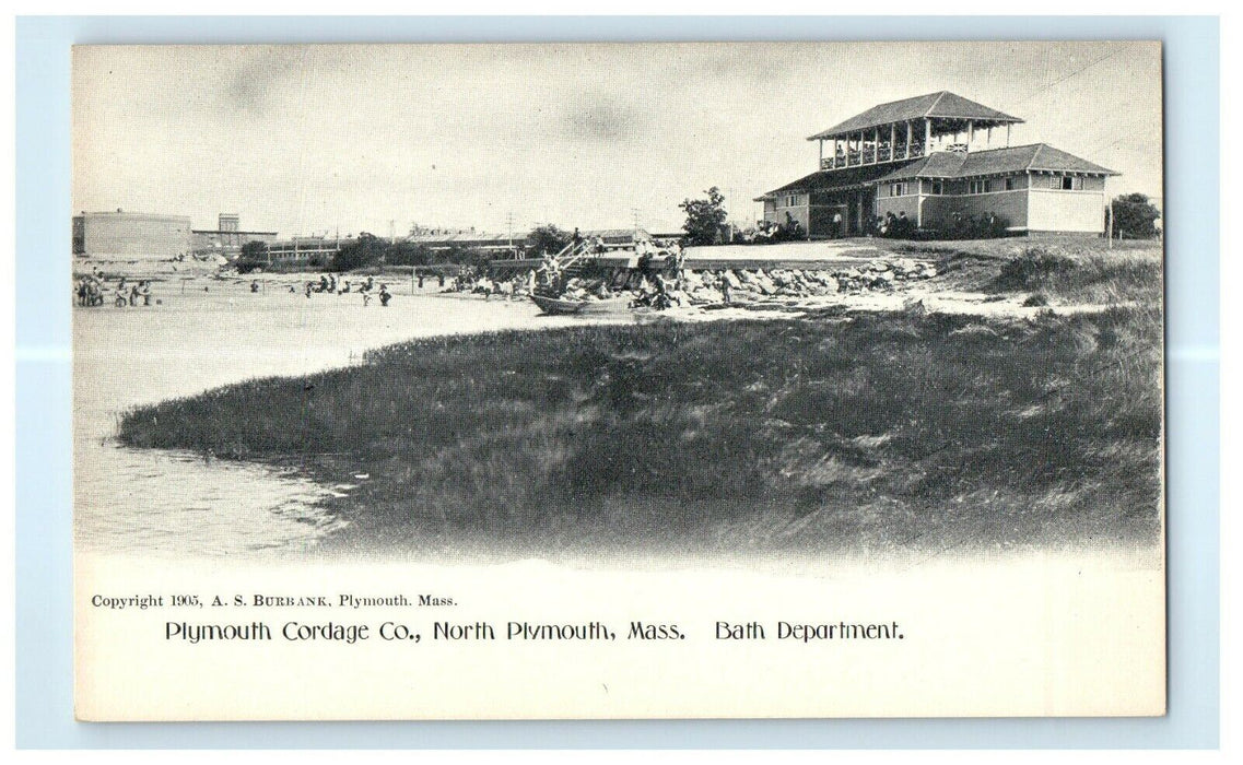 1905 Plymouth Cordage Co. North Plymouth Massachusetts MA Antique Postcard