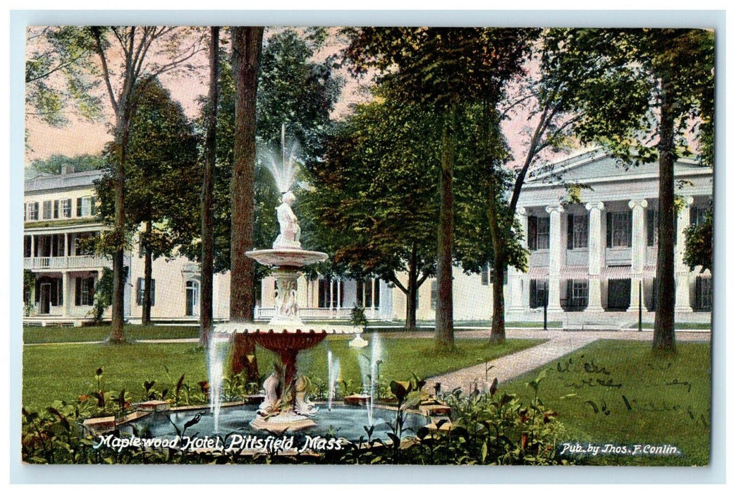 1907 Maplewood Hotel, Pittsfield, Massachusetts MA Posted Postcard