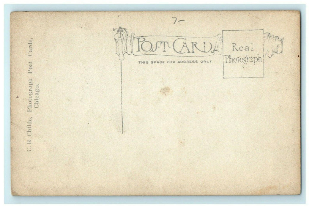 1st Street Ashton Illinois RPPC Photo House Home Vintage Antique Postcard