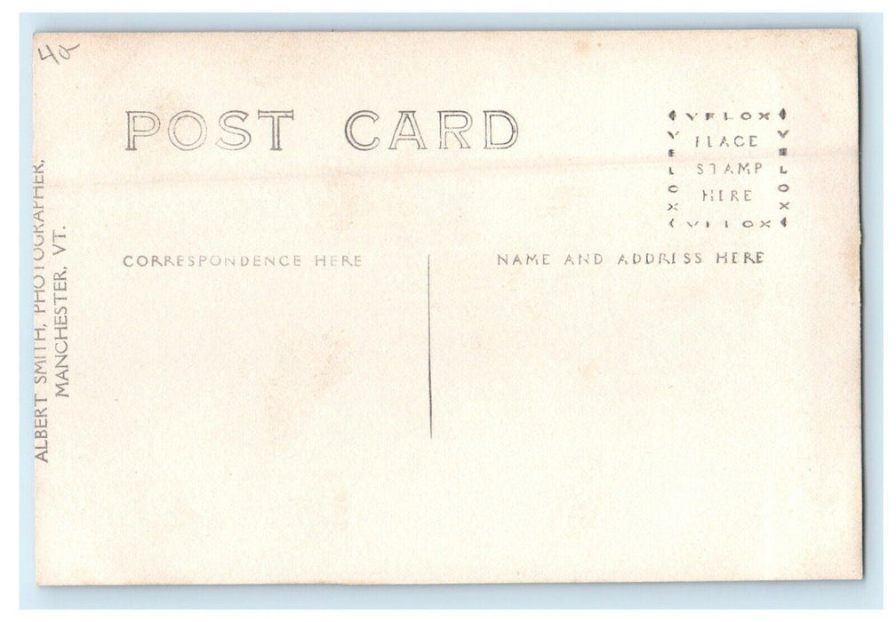 c1910's View Of Main Street Manchester Vermont VT RPPC Photo Antique Postcard