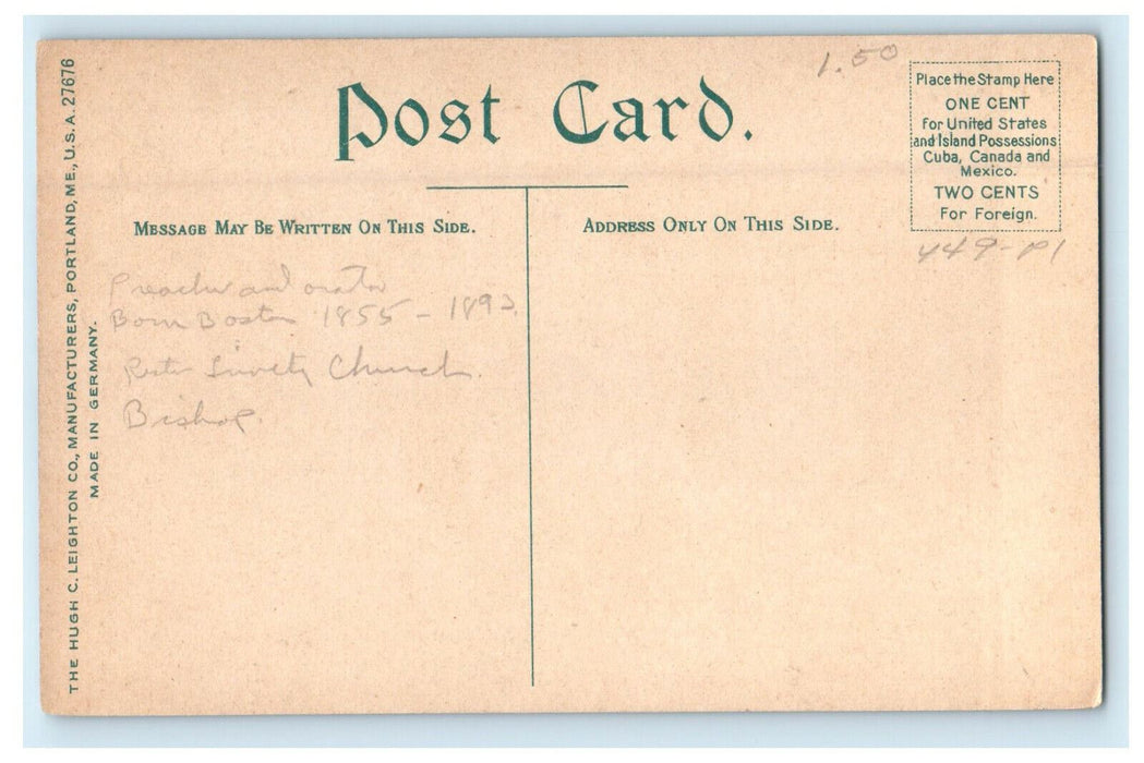 c1910s Philips Brooks House, Harvard College Cambridge Massachusetts MA Postcard