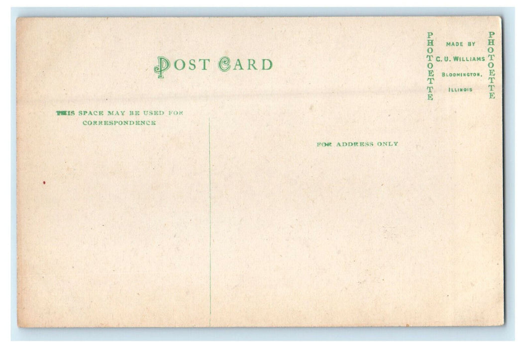 c1910 Moonlight on the Cedar, Waverly Iowa IA Antique Unposted Postcard