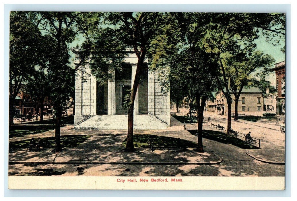 1910 City Hall, New Bedford, Massachusetts MA Posted Postcard