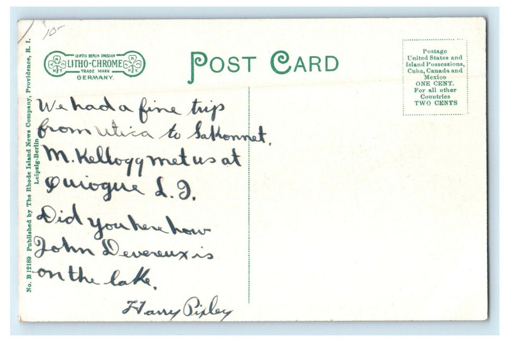 1910 City Hall, New Bedford, Massachusetts MA Posted Postcard