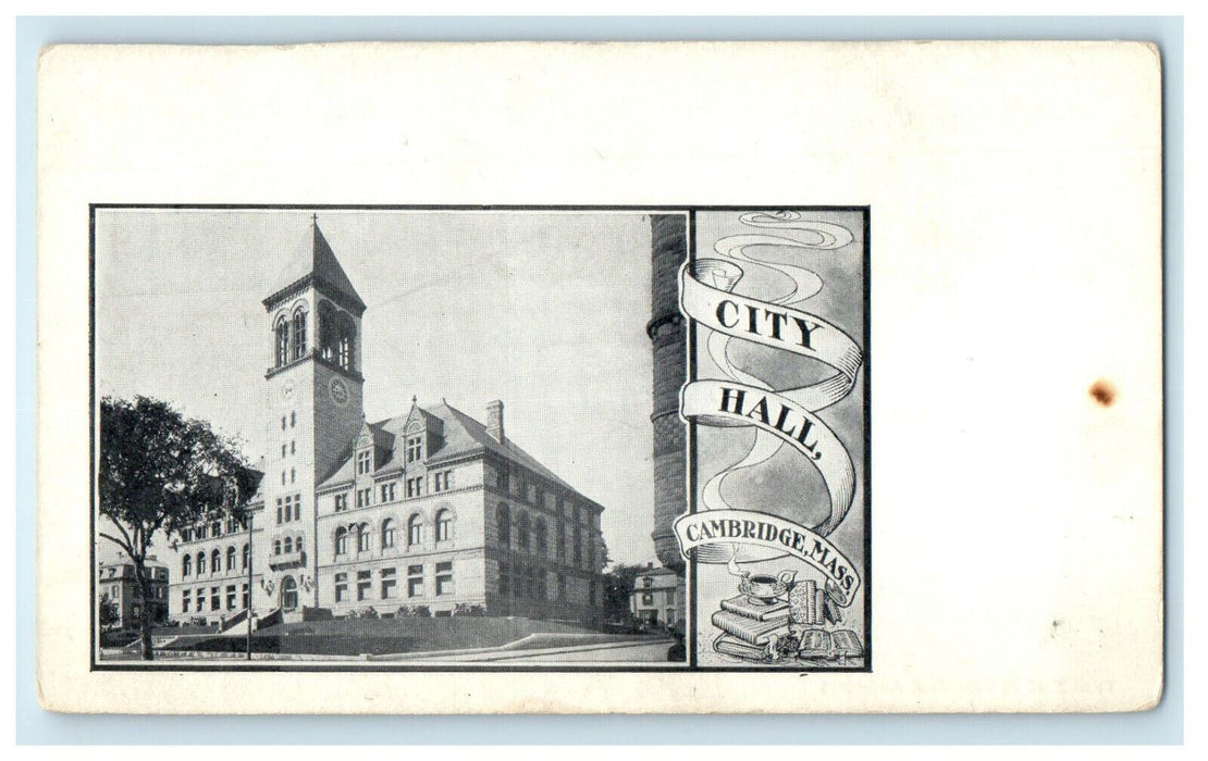 c1905s Book Printed City Hall, Cambridge Massachusetts MA Unposted Postcard