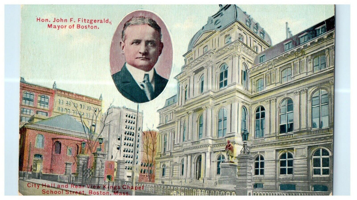1912 Mayor John F Fitzgerald Massachusetts MA Political Advertising Postcard