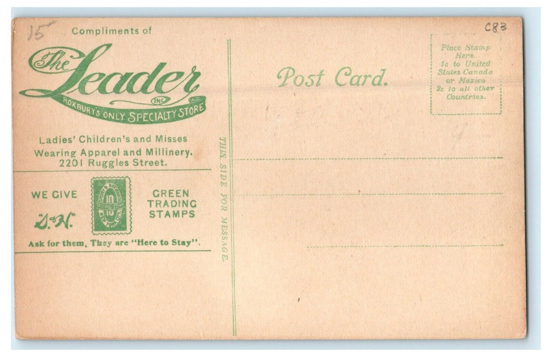 1912 Mayor John F Fitzgerald Massachusetts MA Political Advertising Postcard