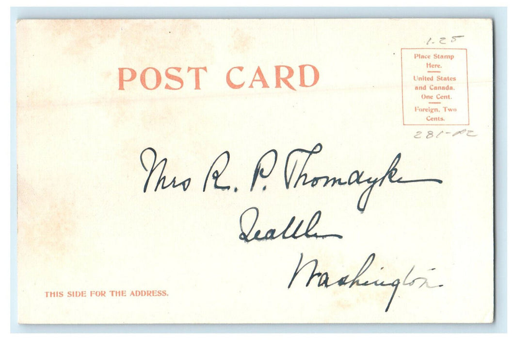 c1906 View of The Greylock, Williamstown Massachusetts MA Posted Postcard