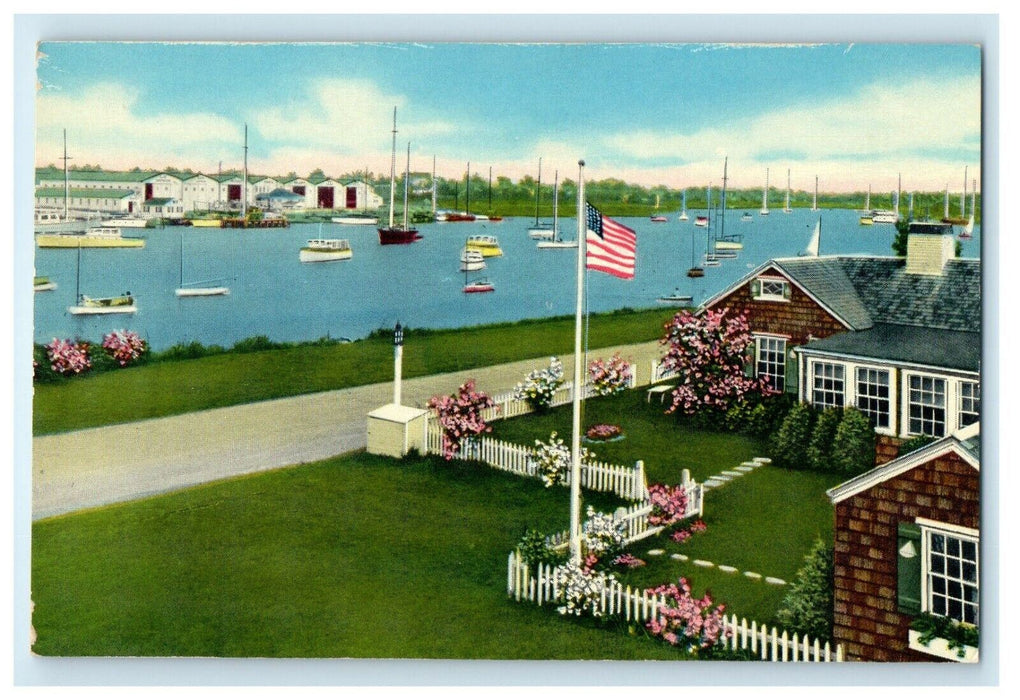 1911 A Picturesque View on Harbor, Cape Cod Massachusetts MA Postcard
