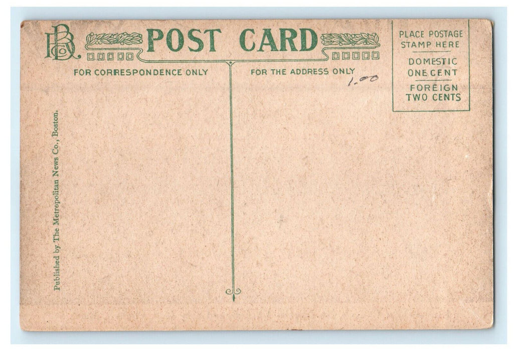 c1910 Universalist Church, 1st Baptist Church, Chelsea Massachusetts MA Postcard