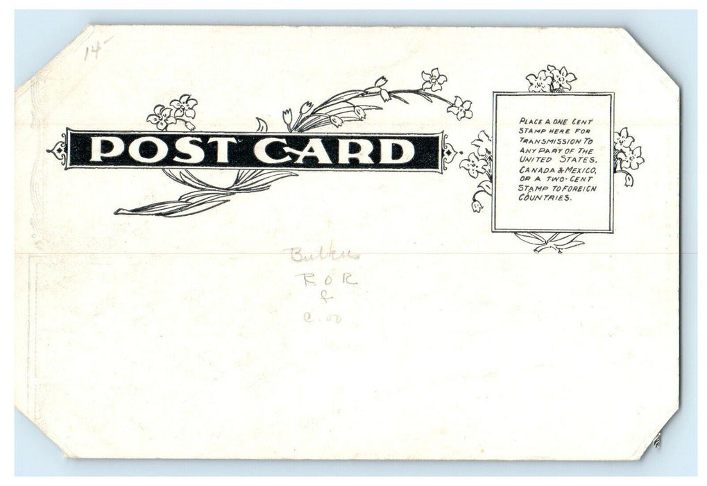 1905 Str. Puritan Leaving Pier at Fall River Massachusetts MA Postcard