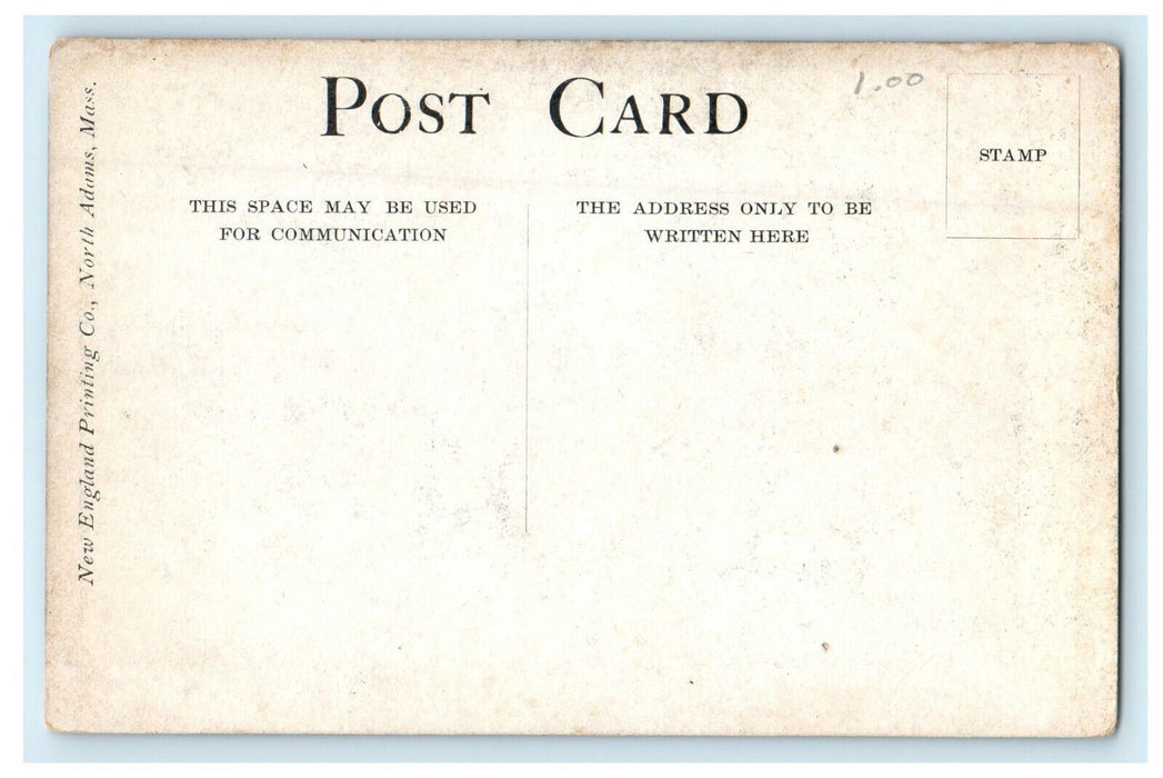 c1910s Berkshire Hall, Williams College, Williamstown Massachusetts MA Postcard