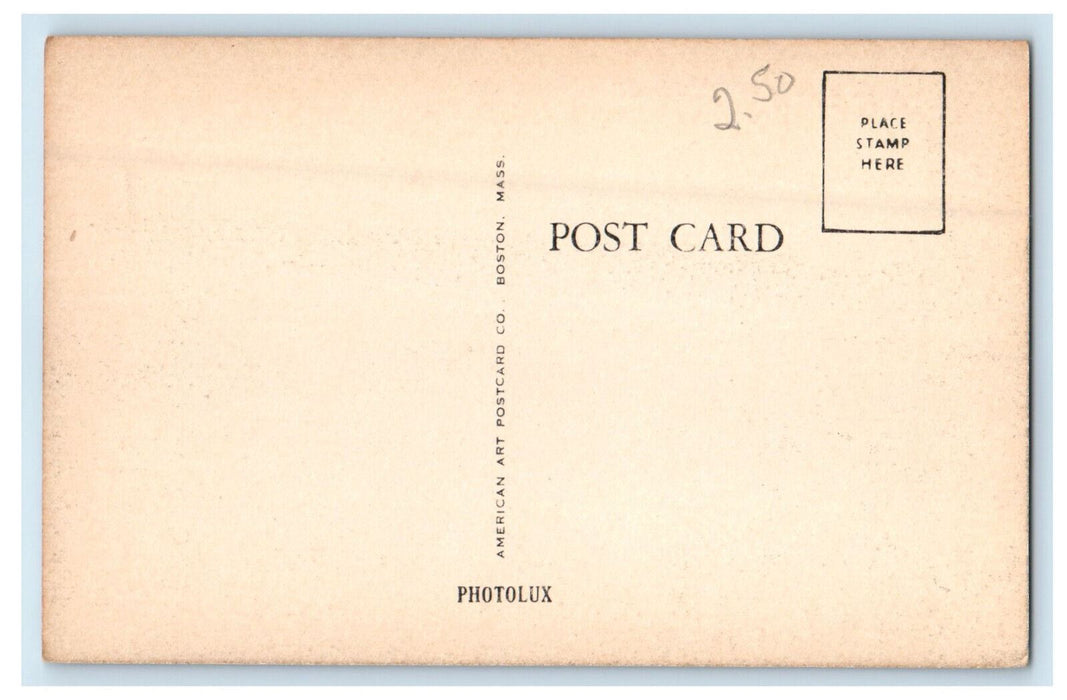 c1940s Main Street, Stoughton, Massachusetts MA Unposted Vintage Postcard