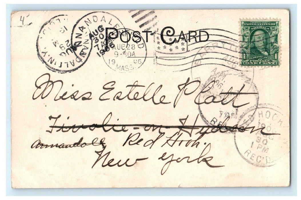 1906 Greenfield Elms, Greenfield Massachusetts MA Posted Postcard