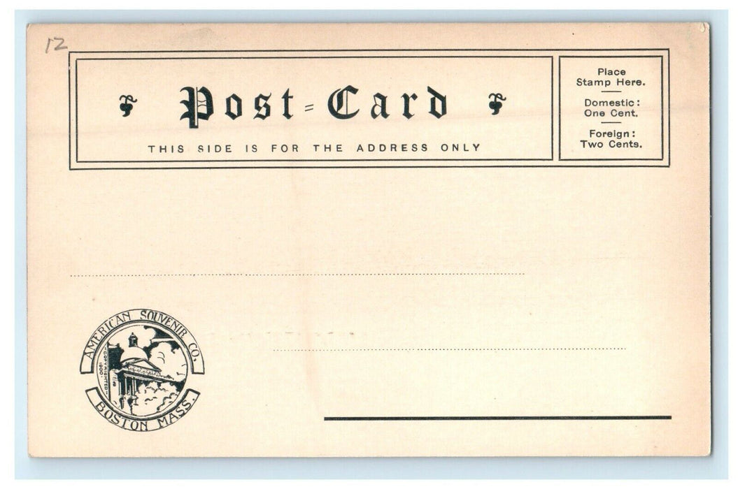 1905 North Station Boston Massachusetts MA Antique Postcard