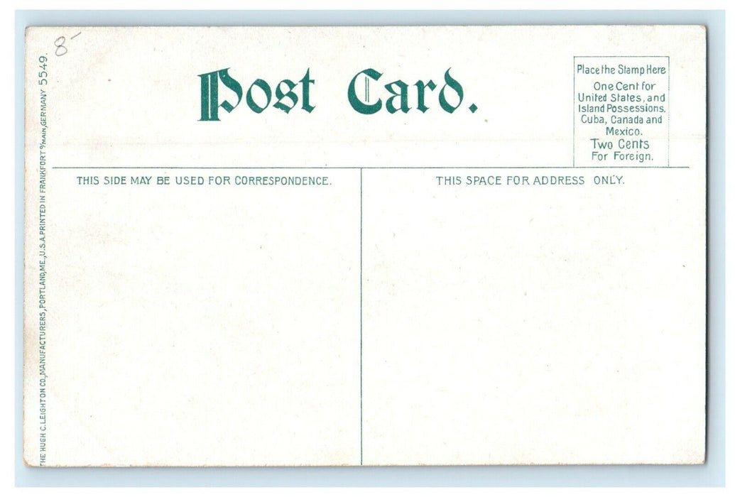 Greenfiled Massachusetts Pleasant And Davis Street Schools MA Unposted Postcard