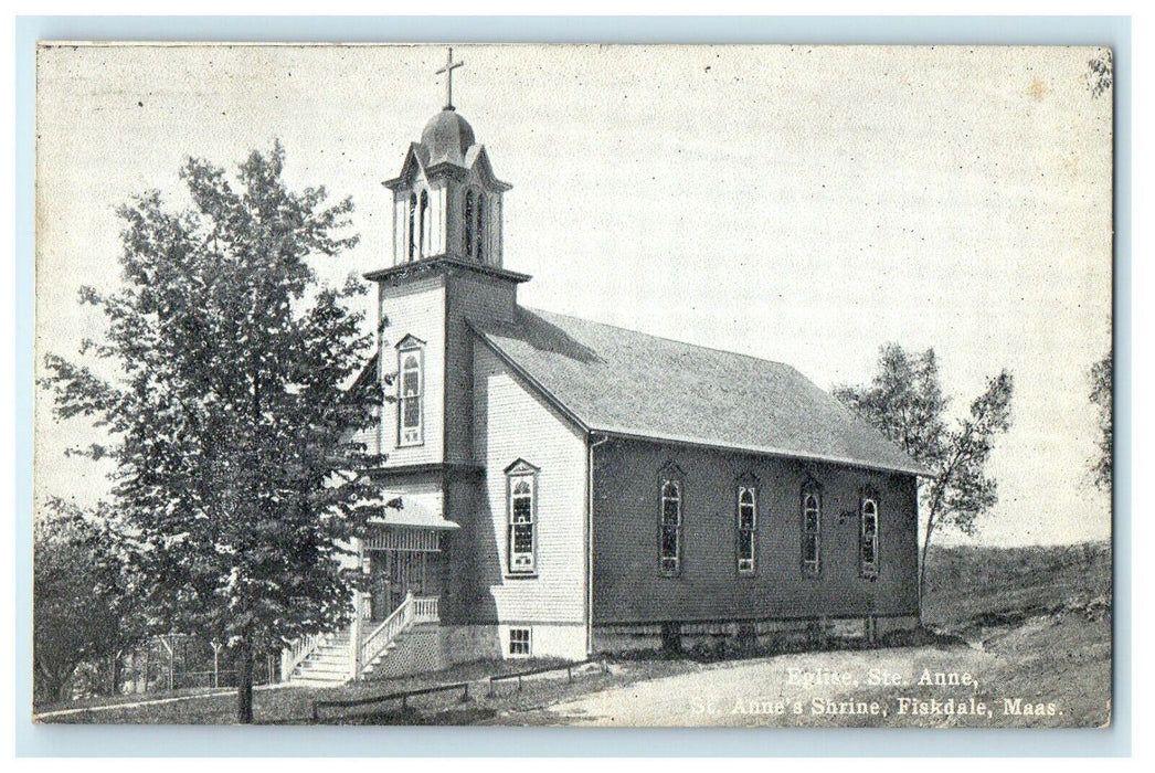 1912 Shrine of St Anne, Fiskdale Massachusetts MA Antique Postcard