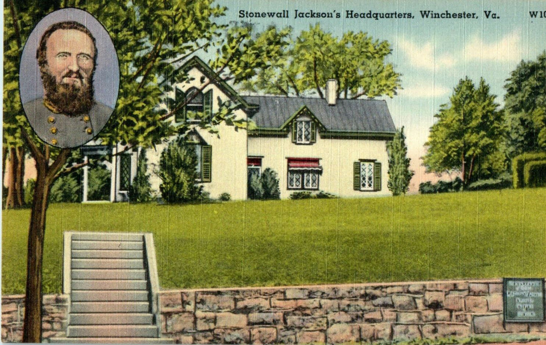 c1930s Stonewall Jackson's Headquarters, Winchester Virginia VA Postcard