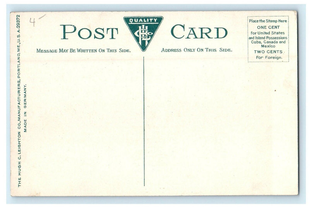 1916 Green River Cemetery, Greenfield, Massachusetts MA Vintage Postcard