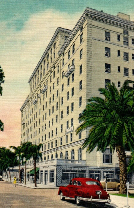 The Forth Harrison Hotel Building Street View Clearwater Florida FL Postcard