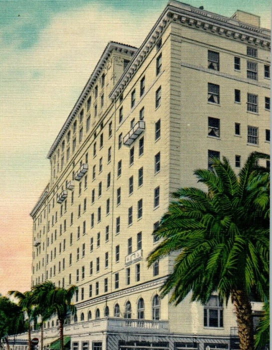 The Forth Harrison Hotel Building Street View Clearwater Florida FL Postcard