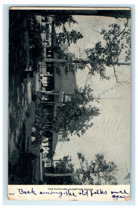 1906 The Pavilion Hampton Ponds Massachusetts MA Posted Antique Postcard