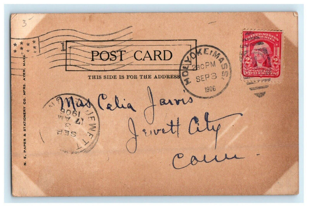 1906 The Pavilion Hampton Ponds Massachusetts MA Posted Antique Postcard