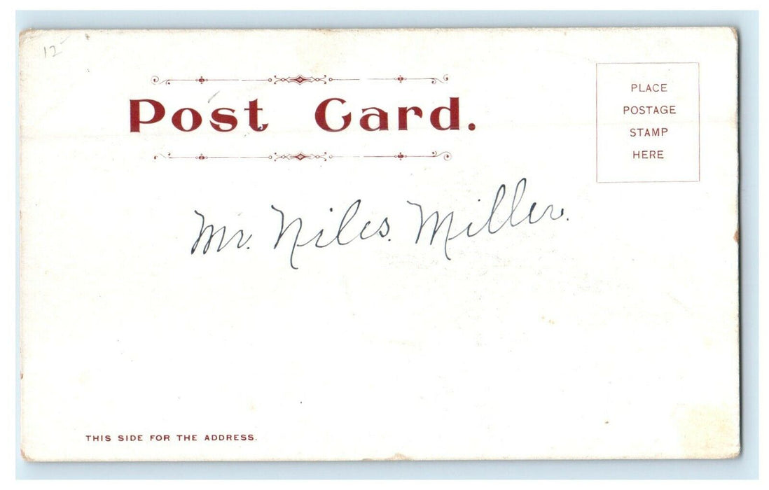 1905 12 feet high Chair GL Minott, Pub Gardner Massachusetts MA Postcard