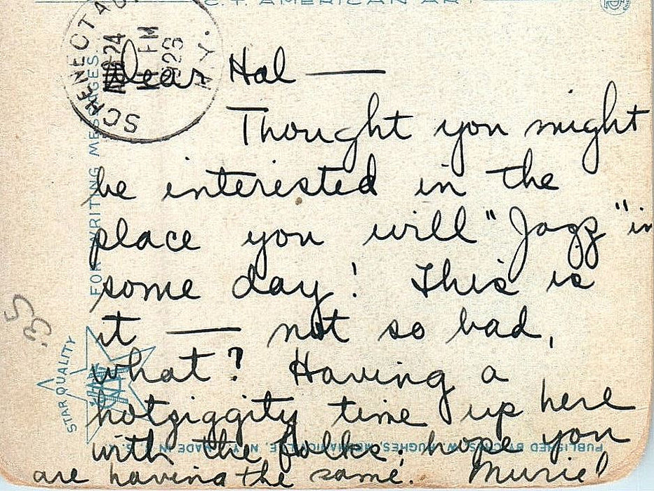 1926 Gymnasium, Union College, Schenectady, New York NY Posted Postcard