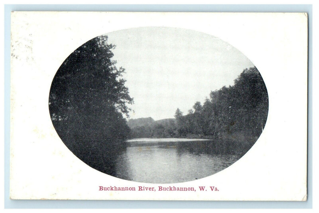 1911 Buckhannon River,  Buckhannon West Virginia WV Posted Antique Postcard