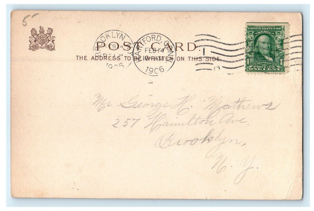 1906 Valentine Tuck's Little Boy Artist Painter With Brushes Antique Postcard