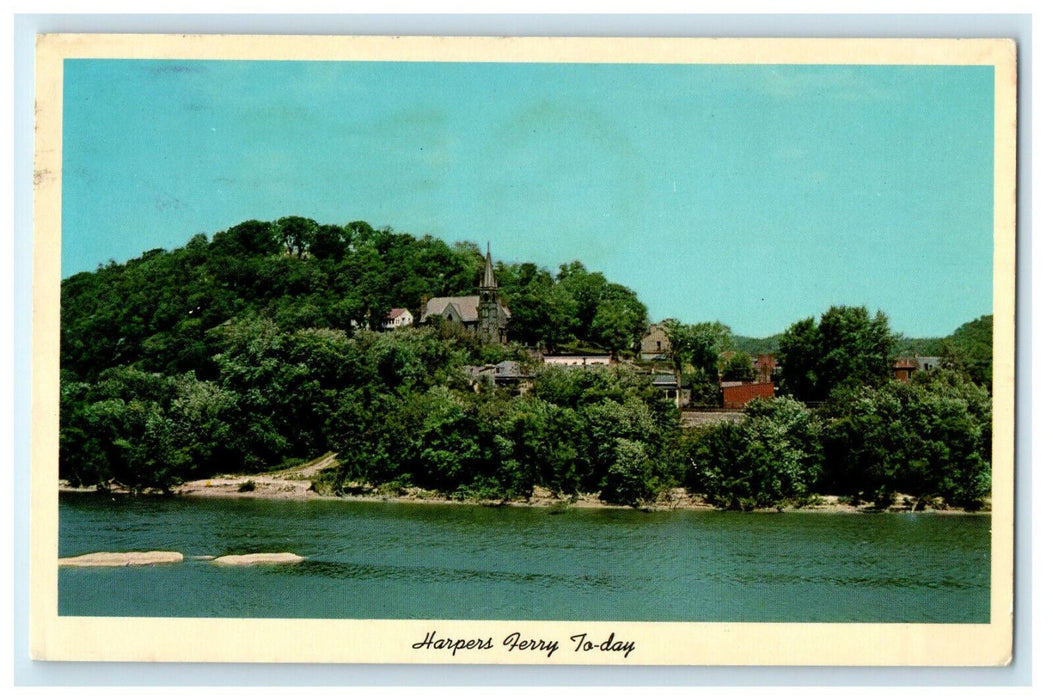 1974 Harper's Ferry To Day, Harper's Ferry, West Virginia WV Posted Postcard