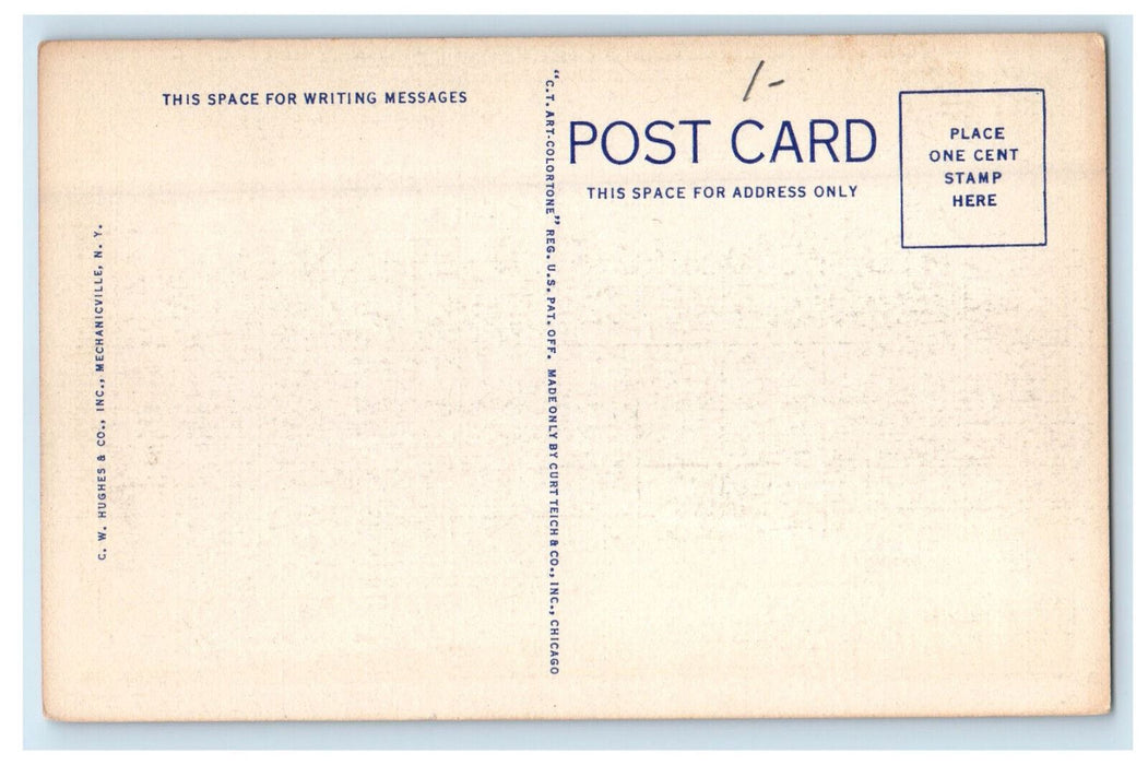 c1930s Student Alumnae Building Mount Holyoke College So. Hadley MA Postcard