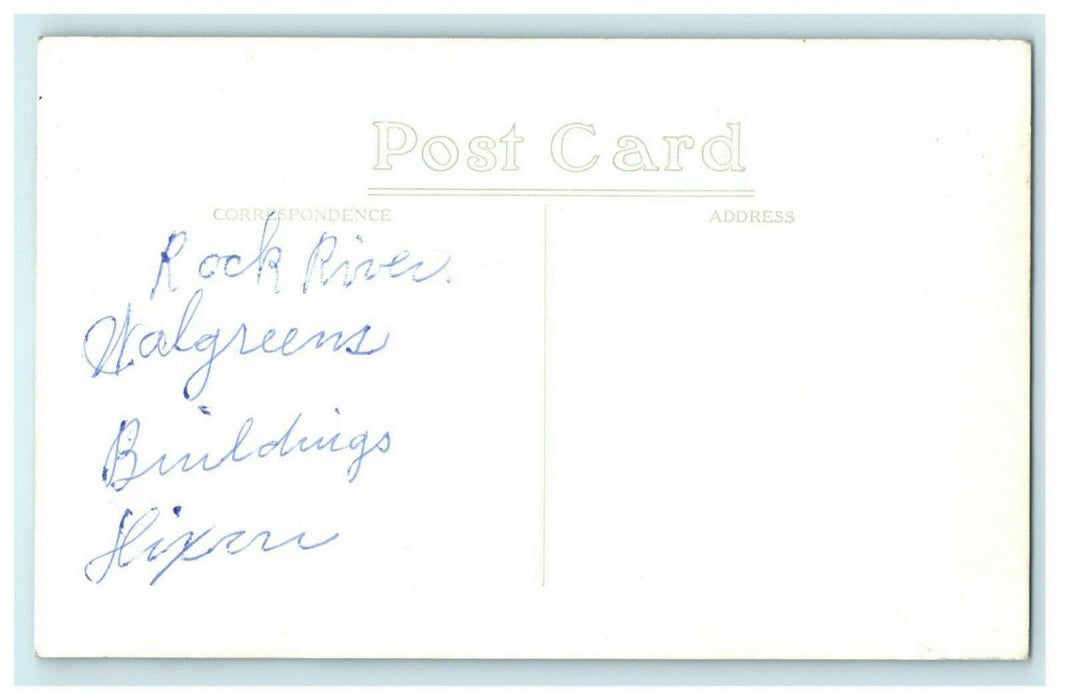 Rock River Walgreens Dixon Illinois c1930's RPPC Photo Antique Postcard