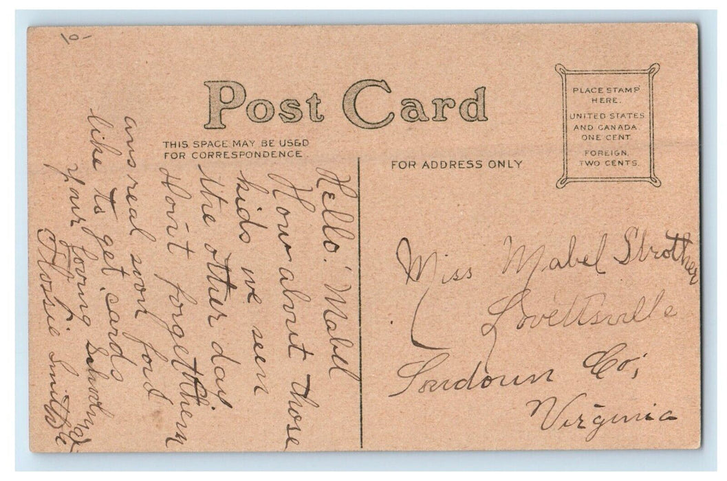 c1910's Valentine Poem Flowers Arrow Pansies Flowers Shakespear Antique Postcard