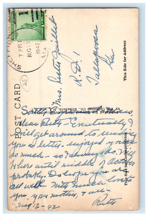 1942 Mountain Scene, Jug End South Egremont, Massachusetts MA Postcard