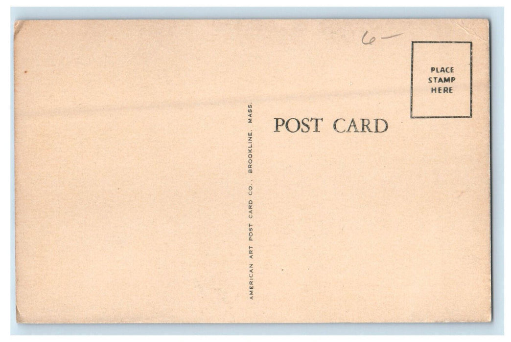 c1940s High School, Stoneham, Massachusetts MA Unposted Vintage Postcard