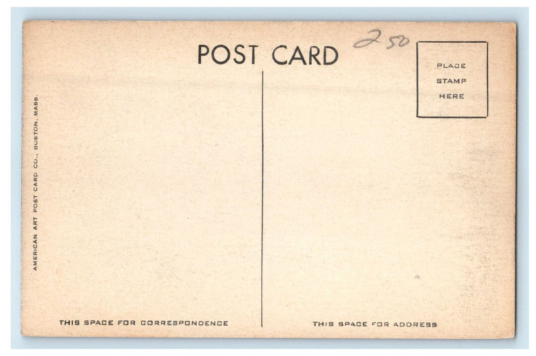 c1940s High School, Spencer Massachusetts MA Unposted Vintage Postcard