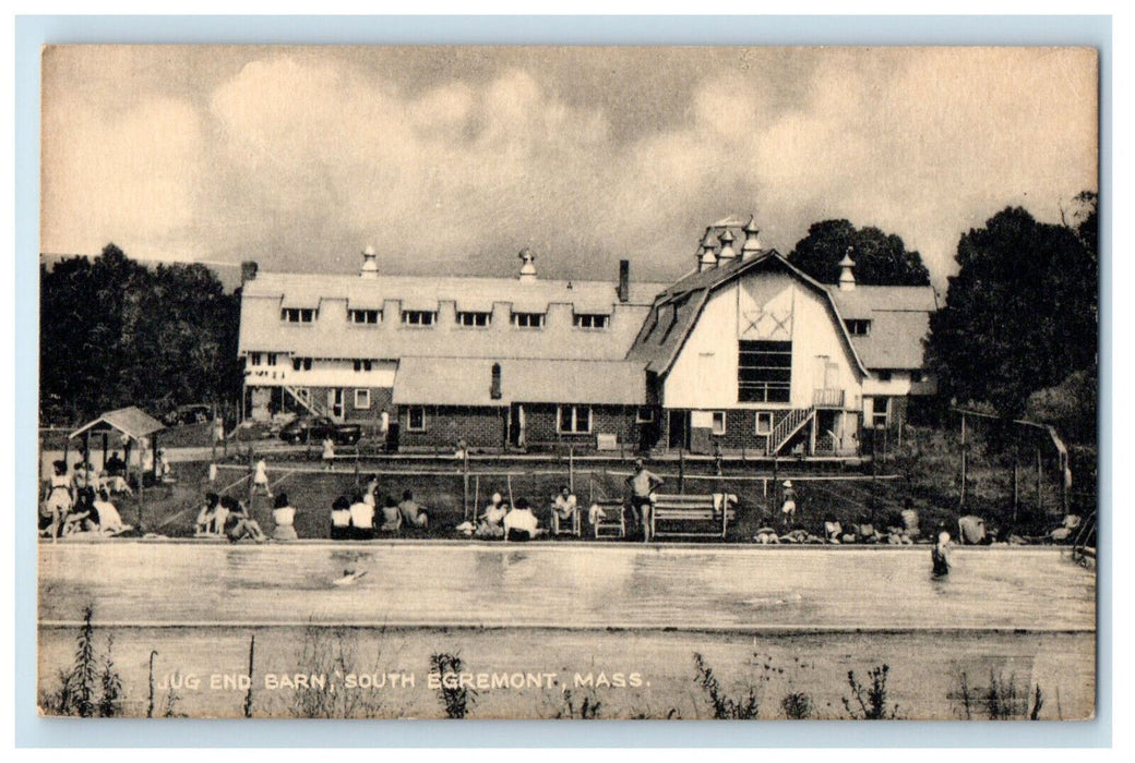 c1940s Jug End Barn, South Egremont, Massachusetts MA Unposted Vintage Postcard