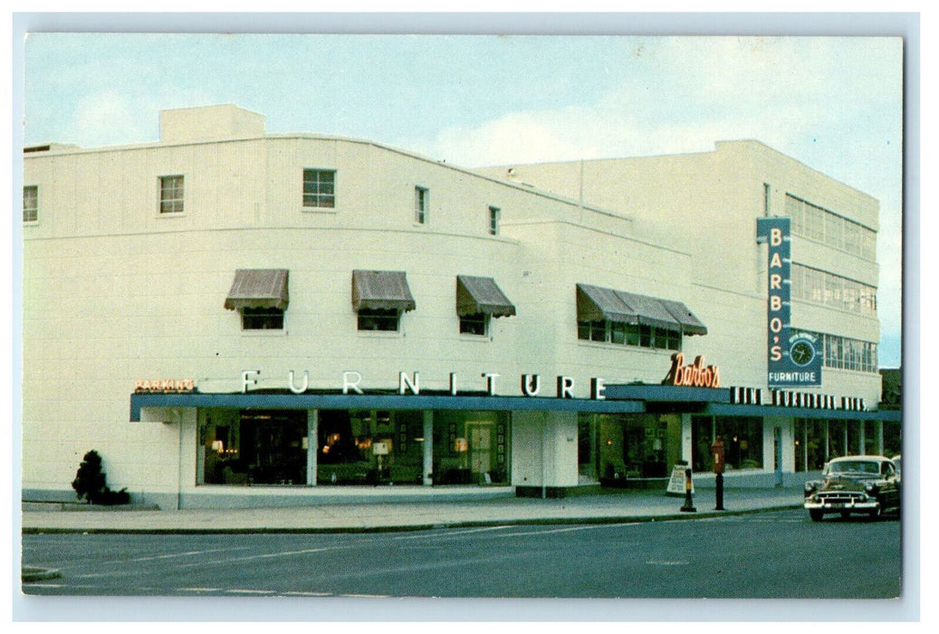 c1960s Barbos Inc Main Street Stoneham Massachusetts MA Postcard