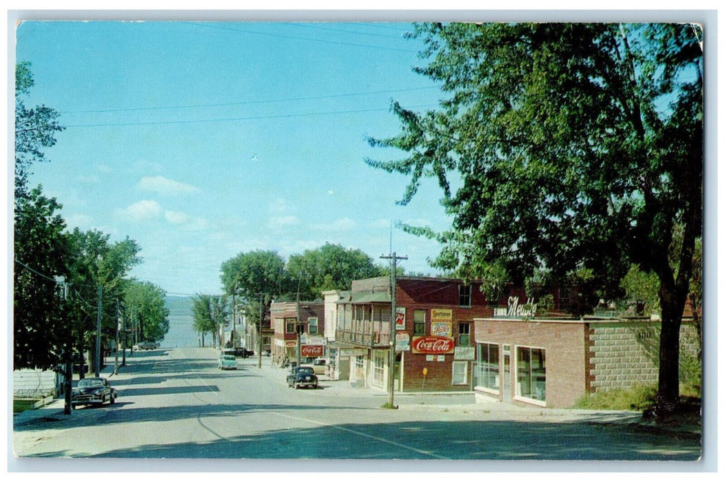 c1960's Ville-Marie La Rue Principale Co. Temiscamingue Quebec Canada Postcard