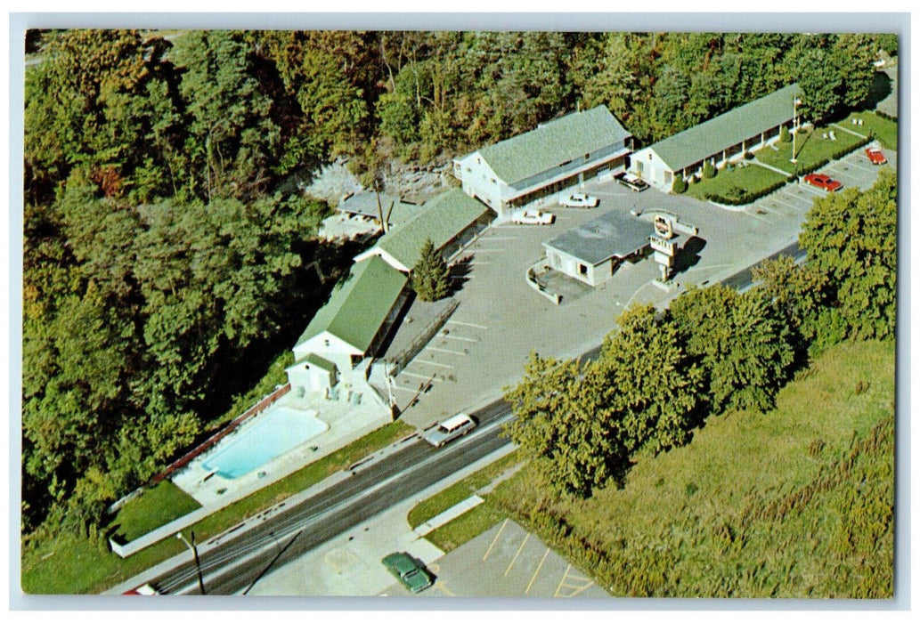 c1950's Motel Glen Eden, South Franklin St. Watkins Glen NY Vintage Postcard