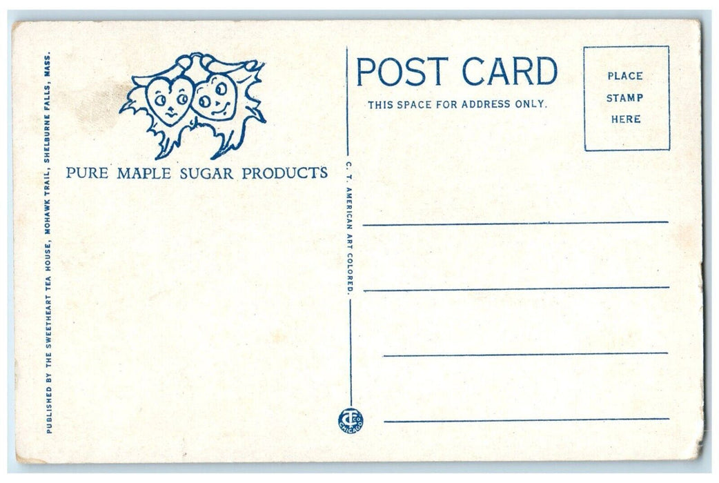 The Lobby Sweetheart Tea House Interior Mohawk Trail Shelburne Falls MA Postcard
