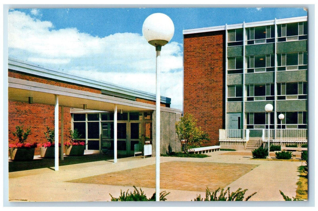 c1970s Residence Hall, University of Illinois Champaign-Urbana IL Postcard